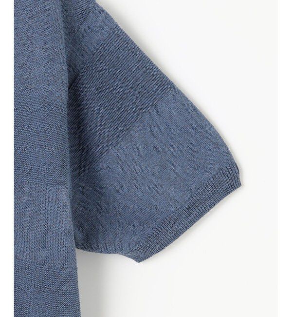 自由区「【洗える】ペーパーブレンドスキッパーポロ ニット」|ニット・セーター|