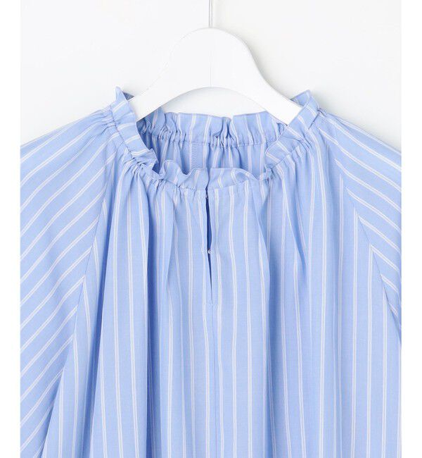 自由区「【ご好評素材・新型追加】リヨセルポプリンフリル ブラウス」|シャツ・ブラウス|