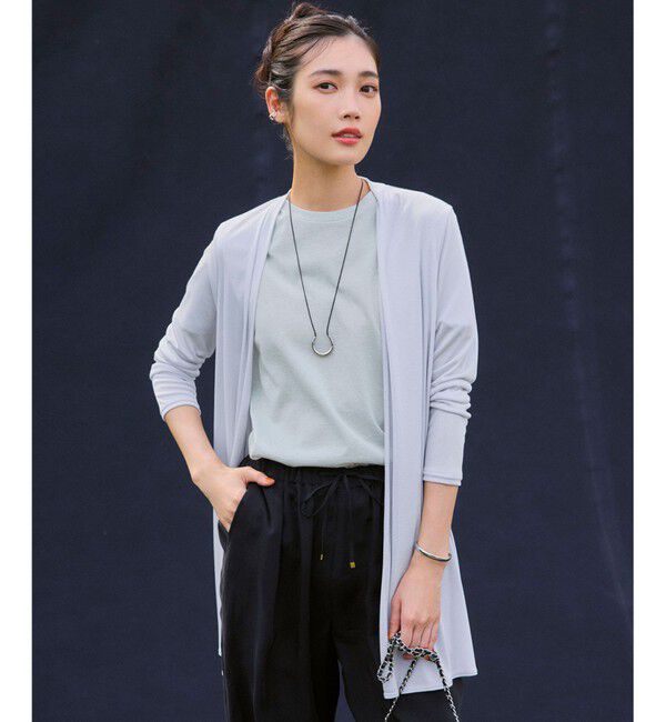 23区「【UVケア/接触冷感】マルチ機能 シアー ロング カーディガン」|カーディガン|ﾗｲﾄｸﾞﾚ