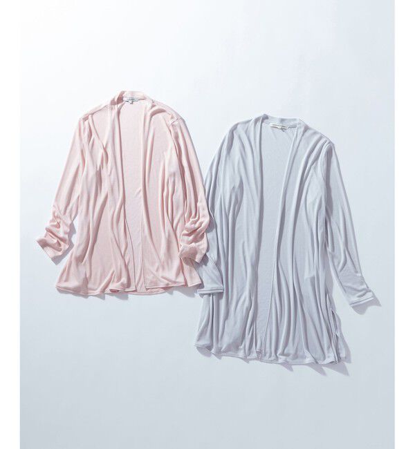 23区「【UVケア/接触冷感】マルチ機能 シアー ロング カーディガン」|カーディガン|