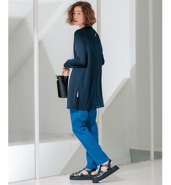 23区「【UVケア/接触冷感】マルチ機能 シアー ロング カーディガン」|カーディガン|