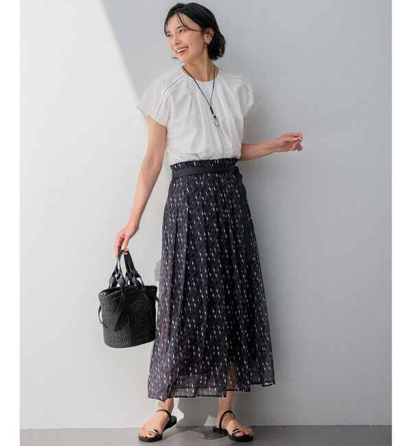 23区「【洗える】シャルマンエンブロイダリー Tブラウス」|シャツ・ブラウス|