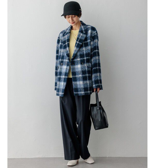 23区「【洗える】ウールカシミヤ クルーネック ニット」|ニット・セーター|