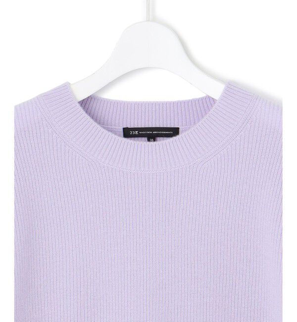 23区「【洗える】ウールカシミヤ クルーネック ニット」|ニット・セーター|
