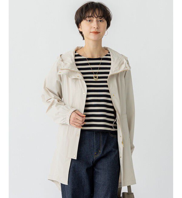 23区「【撥水加工】ナイロン2WAYストレッチ フーデットアウター」|その他|ベージュ系