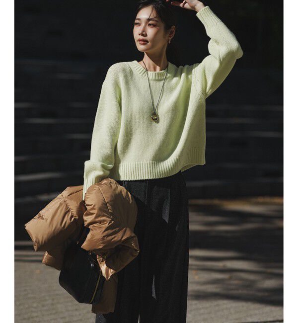 23区「ラメミックスツイード タック ワイド パンツ」|その他|