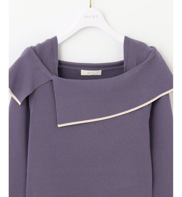 any SiS「【洗える】フレアカラープルオーバー」|ニット・セーター|