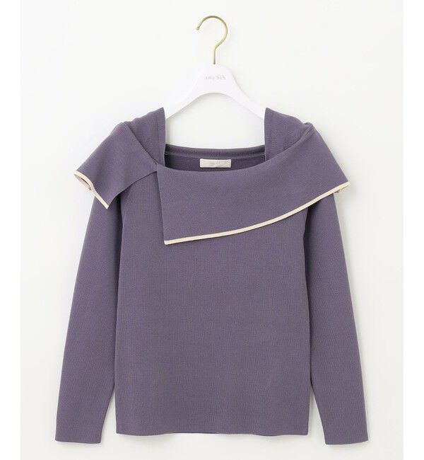 any SiS「【洗える】フレアカラープルオーバー」|ニット・セーター|