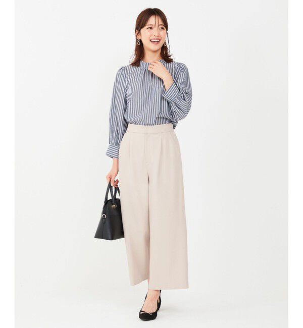 any SiS「【シリーズ累計7万本突破！】サーモ2WAYストレッチ ワンタック ワイドパンツ」|その他|