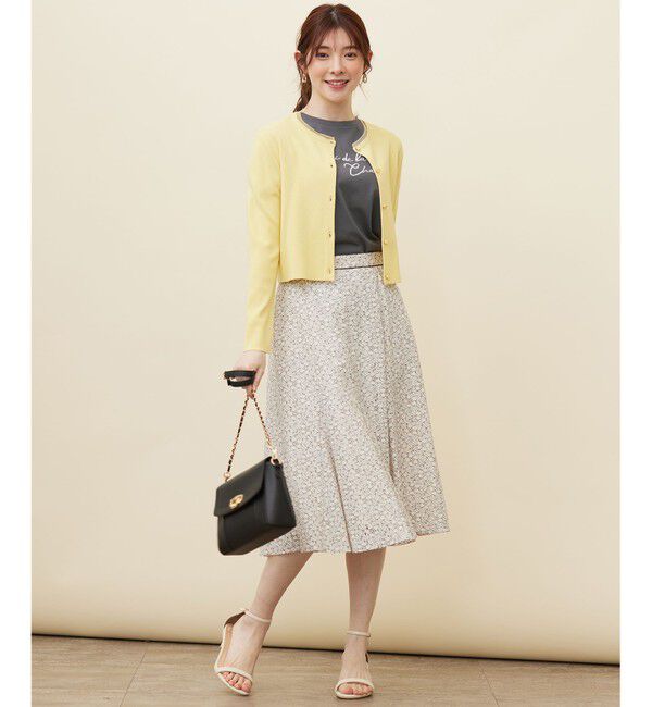 ANY SIS「【洗える】レースネックショートレングス カーディガン」|カーディガン|