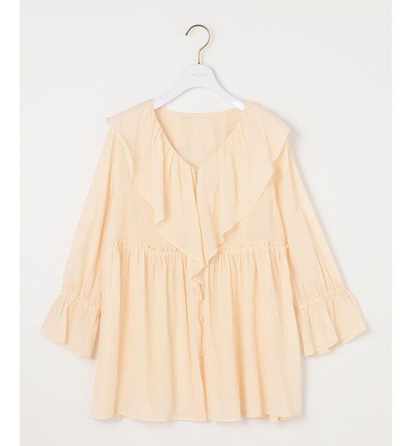 any SiS「【洗える】シアーヴィンテージライクラッフル ブラウス」|シャツ・ブラウス|