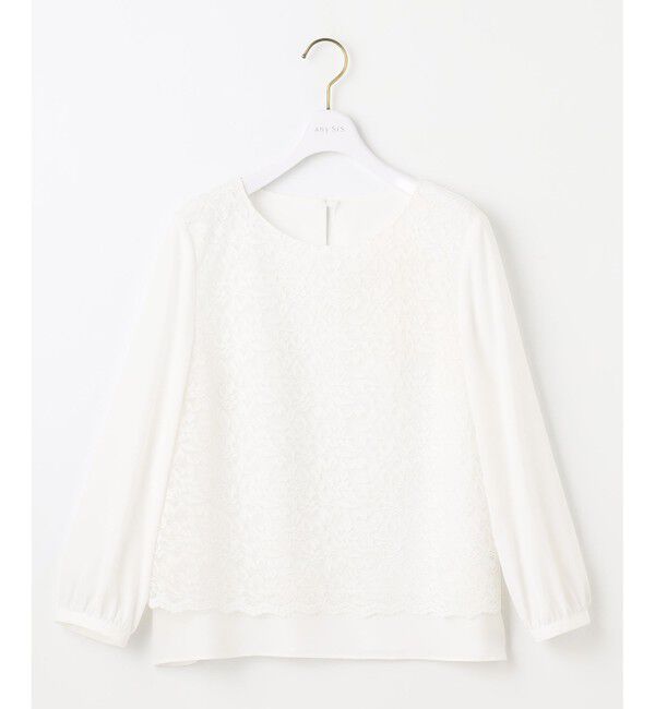 any SiS「【洗える】レイヤードレース ブラウス」|シャツ・ブラウス|