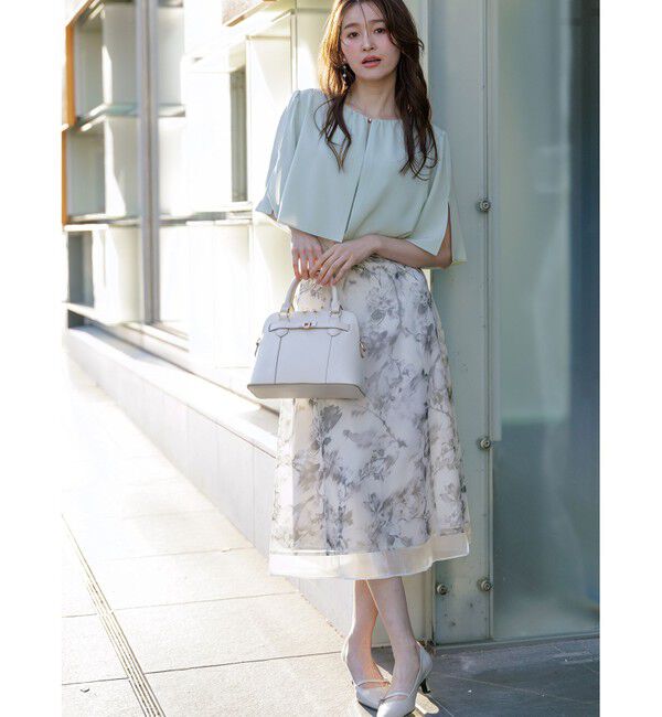 ANY SIS「【洗える】ケープフレアスリーブ ブラウス」|シャツ・ブラウス|