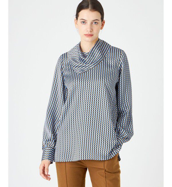 BEIGE,「MABILLON / スカーフブラウス」|シャツ・ブラウス|Sax x Brown