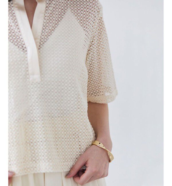 BEIGE,「NIGELLA / 異素材MIXコットンレースブラウス」|シャツ・ブラウス|