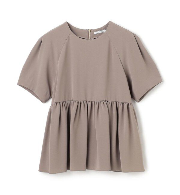 BEIGE,「【洗える】ACHILLEA / ペプラムバックファスナーブラウス」|シャツ・ブラウス|Mocha