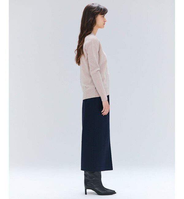 BEIGE,「【VERY NaVY12月号掲載】BUNNELL / ウールハイウエストタブボタンスカート」|スカート|