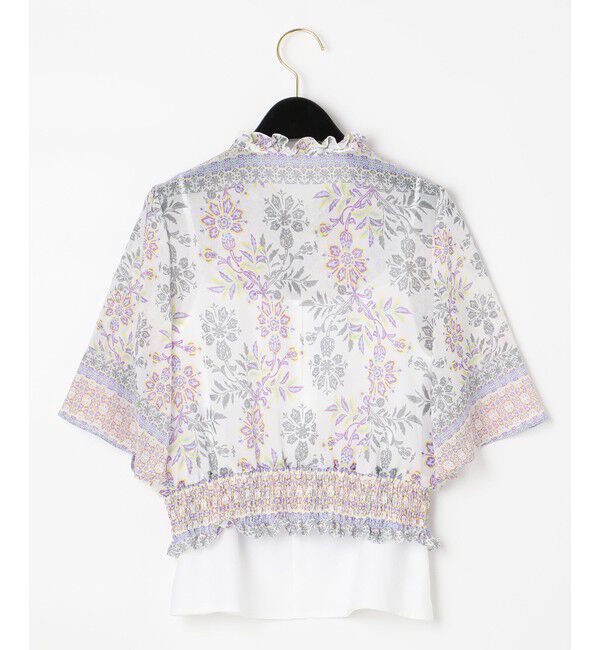 GRACE CONTINENTAL「サラサシフォンショートトップ」|シャツ・ブラウス|