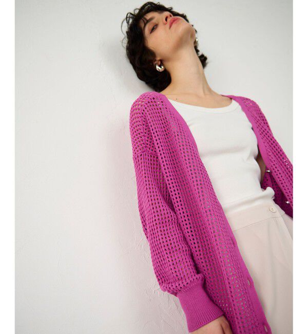 Diagram「メッシュドルマン2WAYニット」|ニット・セーター|ピンク
