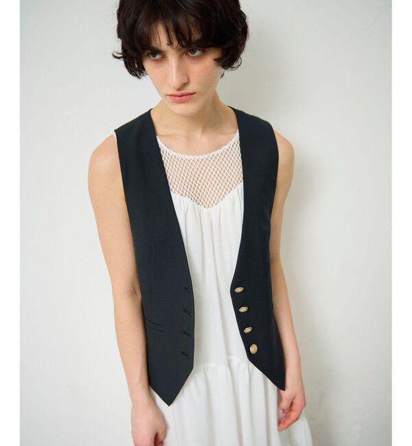 Grace Class「リネン混ツイルジレ」|ベスト・ジレ|