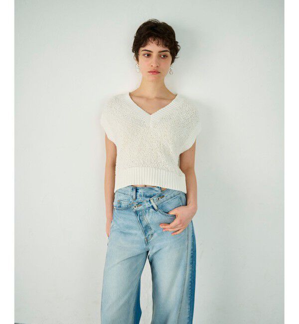 Diagram「カノコショートニットトップ」|その他|ホワイト