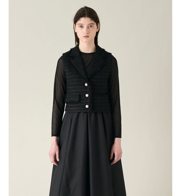 GRACE CONTINENTAL「ツイードベスト」|ベスト・ジレ|