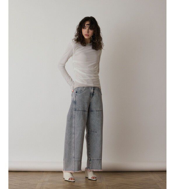  「レイヤードカットトップ」|Tシャツ・カットソー|ホワイト