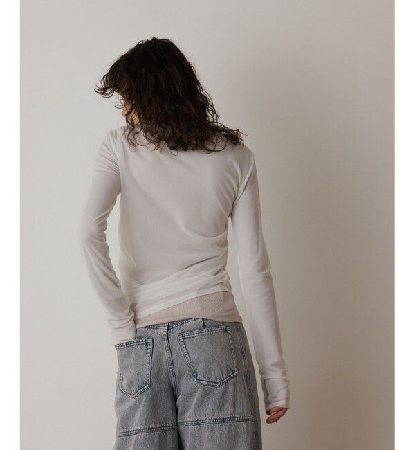  「レイヤードカットトップ」|Tシャツ・カットソー|