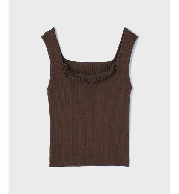 GRACE CONTINENTAL「リブフリルニットトップ」|その他|