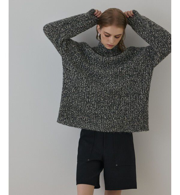 GRACE CONTINENTAL「フリンジケープニットトップ」|ニット・セーター|