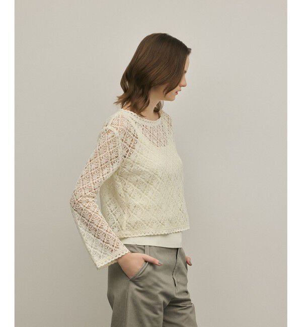 GRACE CONTINENTAL「レースフレアスリーブトップ」|その他|