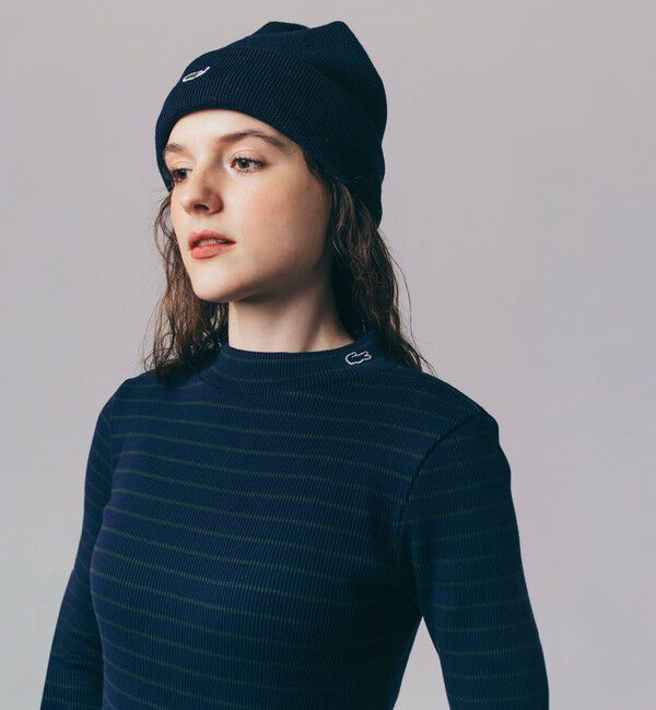 LACOSTE「モックネックロングスリーブTシャツ」|Tシャツ・カットソー|