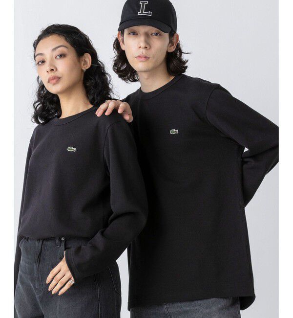 LACOSTE「クラシックフィット ビッグピケ ロングスリーブTシャツ」|Tシャツ・カットソー|ブラック