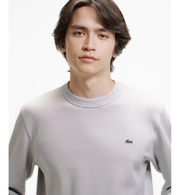 LACOSTE「クラシックフィット ビッグピケ ロングスリーブTシャツ」|Tシャツ・カットソー|グレー