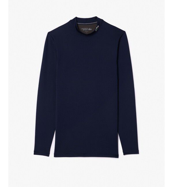 LACOSTE「ウルトラドライ 吸水速乾 タイトフィットモックネックTシャツ」|Tシャツ・カットソー|ブルー