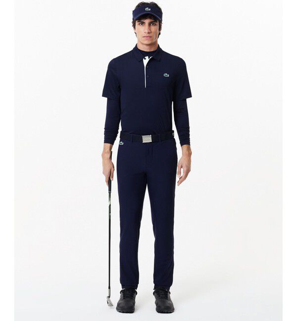 LACOSTE「ウルトラドライ 吸水速乾 タイトフィットモックネックTシャツ」|Tシャツ・カットソー|