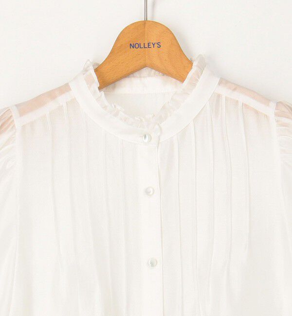 NOLLEY'S「5分袖衿フリルブラウス」|シャツ・ブラウス|