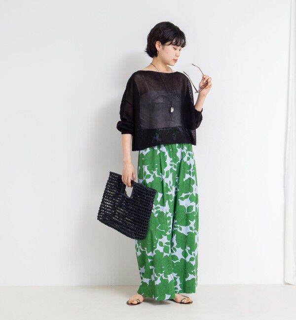 NOLLEY'S「《手洗い可能》ドライメッシュショートプルオーバーニット」|ニット・セーター|