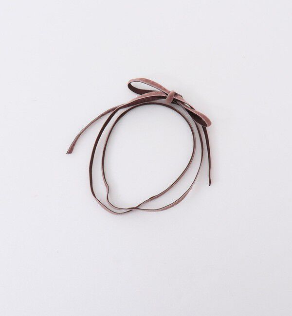 NOLLEY'S「【JENNIFER OUELLETTE/ジェニファーオレット】ベロアｘグログランアレンジカチューシャ」|カチューシャ|ピンク系３