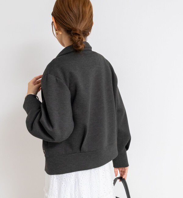 NOLLEY'S「《セットアップ対応》ウォッシャブルエアボールスタンドジップブルゾン」|ブルゾン・スタジャン|