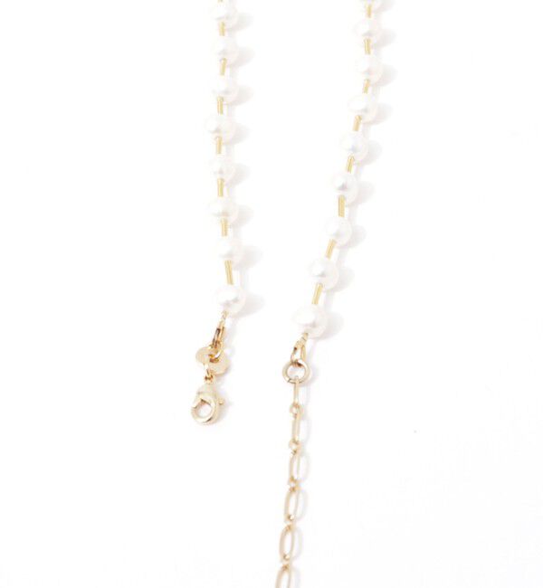 grace grace「【grace grace/グラスグラス】【WEB STAFF守屋☆】パイプ淡水パールネックレス」|ネックレス|