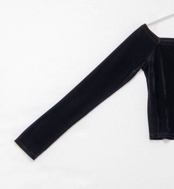 MAQWEL「【MAQWEL/マクウェル】ウォッシャブルベロアレイヤードトップス」|Tシャツ・カットソー|