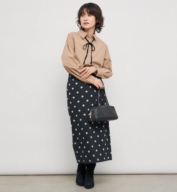 NOLLEY'S「ウォッシャブルリボン付きシャツ」|シャツ・ブラウス|