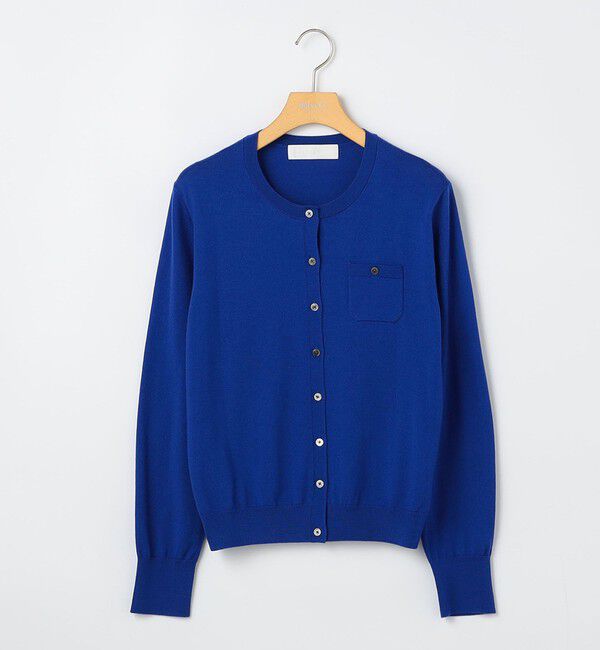 NOLLEY'S sophi「《アンサンブル対応》《手洗い可能》ウール100クルーネックカーディガン」|カーディガン|