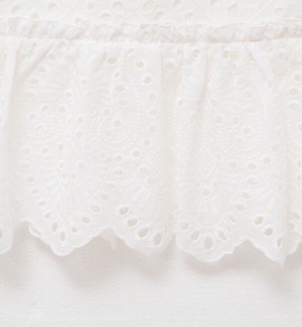 MAQWEL「【MAQWEL/マクウェル】《セットアップ対応》ウォッシャブルエンブロイダリーレースベスト」|ベスト・ジレ|