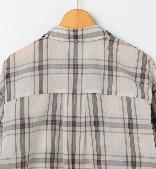 NOLLEY'S「ウォッシャブルリボン付きチェックシャツ」|シャツ・ブラウス|