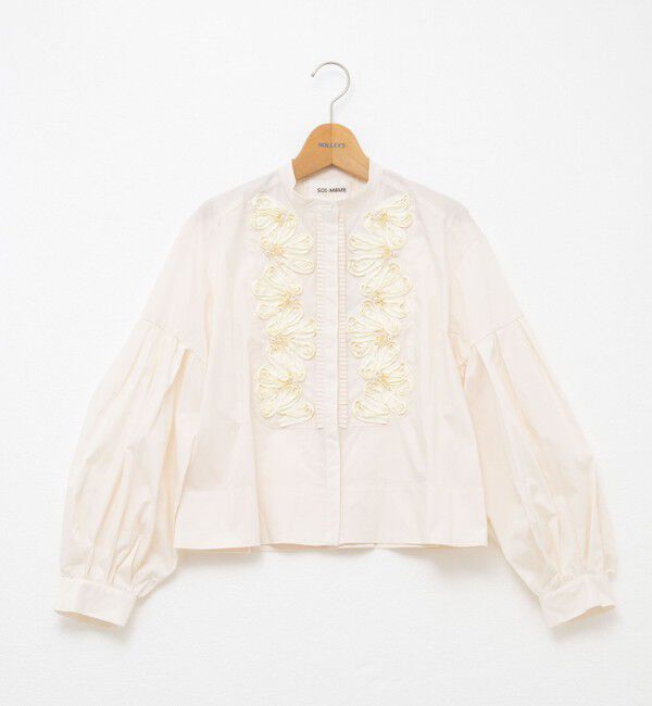 NOLLEY'S「【SOI-MeME/ソワメム】コードエンブロイダリーパールブラウス」|シャツ・ブラウス|