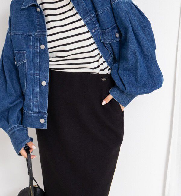 NOLLEY'S「【一部WEB限定カラー＆サイズ】ウォッシャブルＷジャージタイトスカート」|タイト|