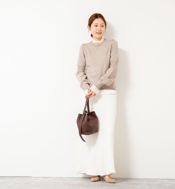 NOLLEY'S sophi「【MARILYN MOON/マリリーンムーン】14G wool modern sleeve top」|ニット・セーター|