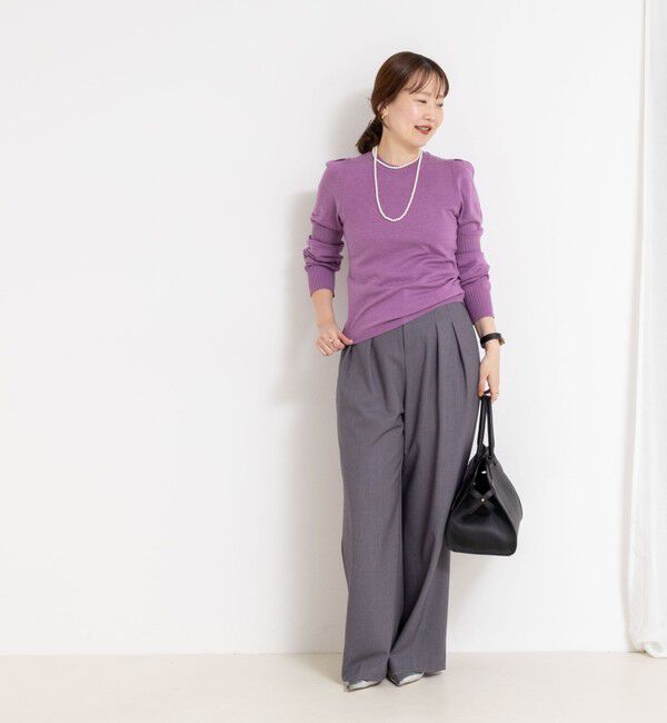 NOLLEY'S sophi「【MARILYN MOON/マリリーンムーン】14G wool modern sleeve top」|ニット・セーター|